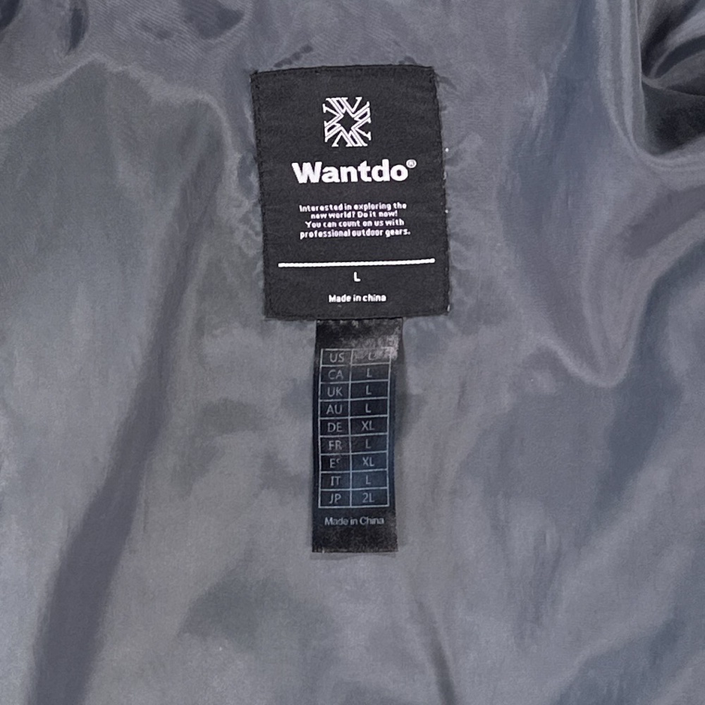 Wantdo Unisex Lightweight Quilted Puffer Jacket Insulated Black L - Picture 5 of 9